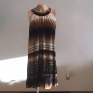 AXCESS multi print sleeveless dress. Size XL